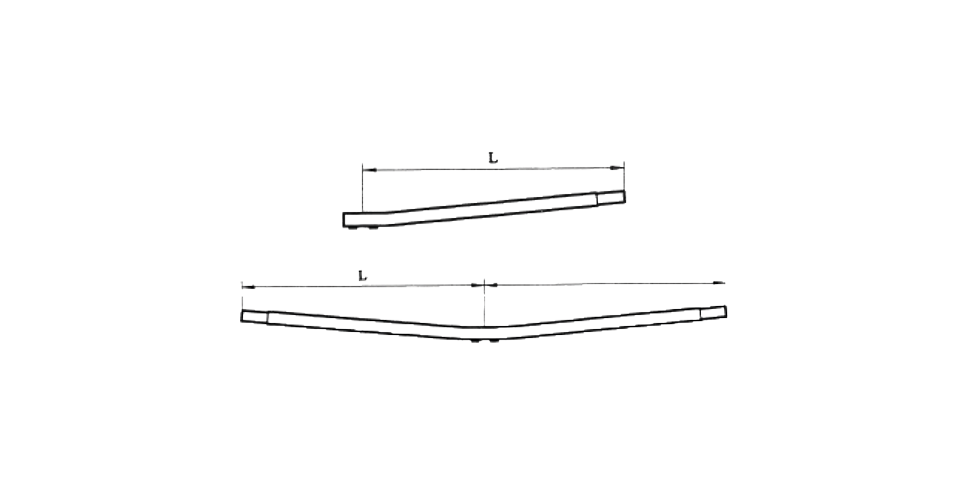 Ritning av två stolparmar