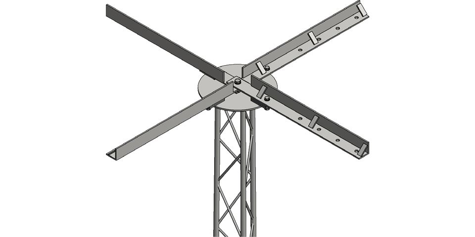 Ritning på en strålkastarkrona 