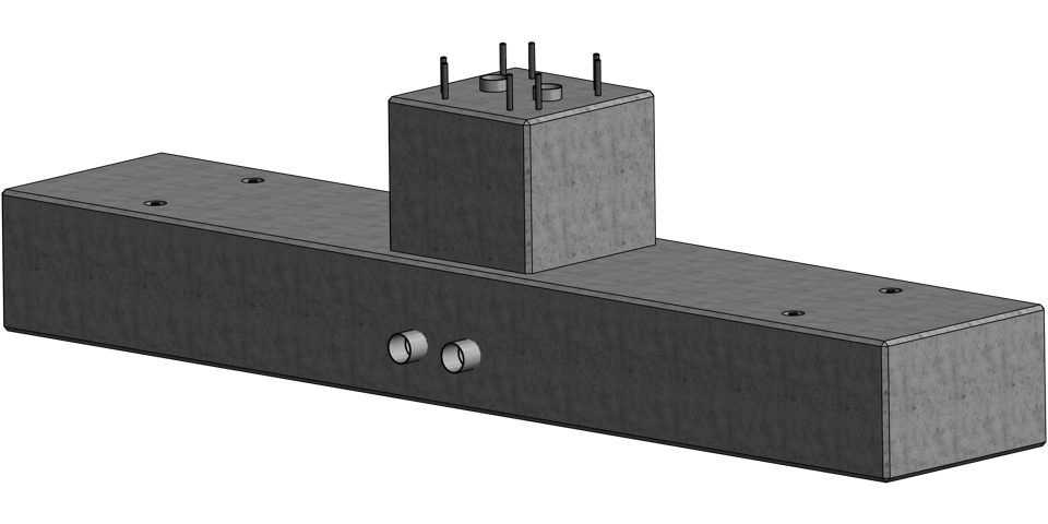 Ritning av ett fundament som är utformad som en ubåt.
