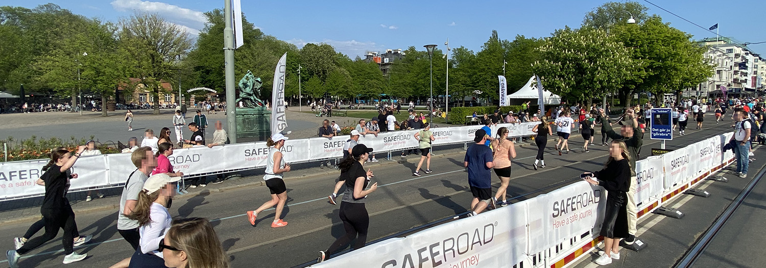Vi deltar med trafikanordningsmateriel på årets Göteborgsvarvet Marathon
