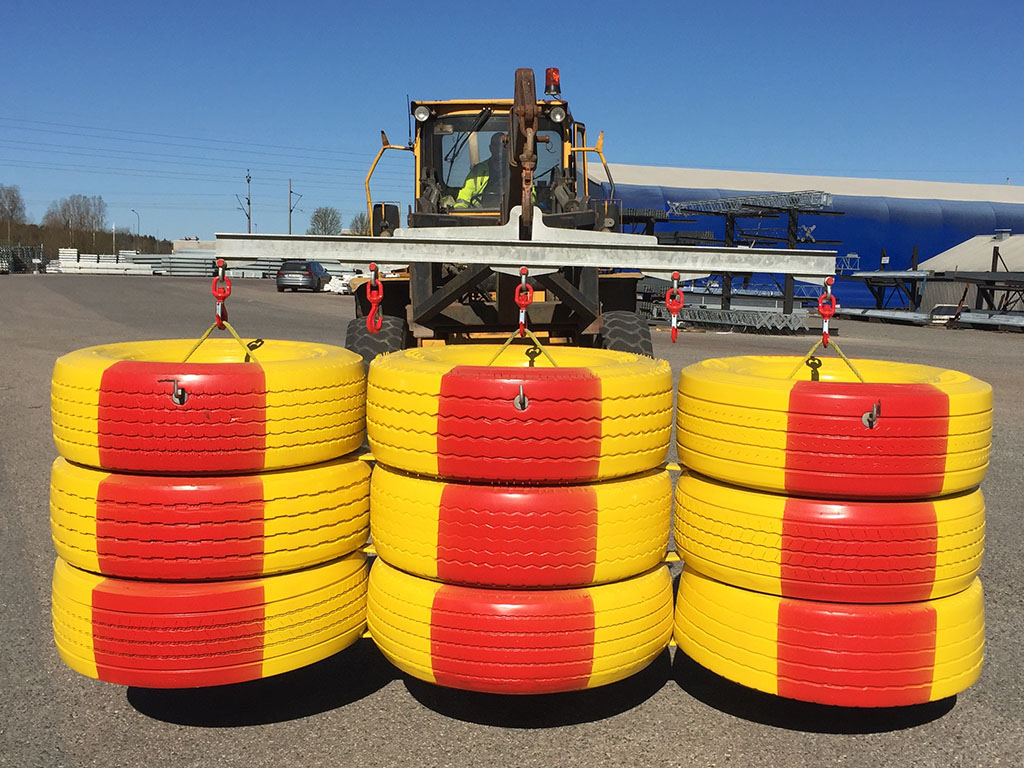 Bild på trafikbuffert 3 m utan matta