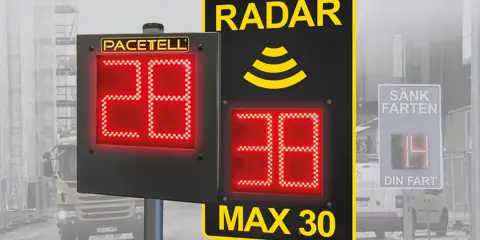 Saferoad Traffic tar över försäljningen av PaceTell hastighetsdisplayer